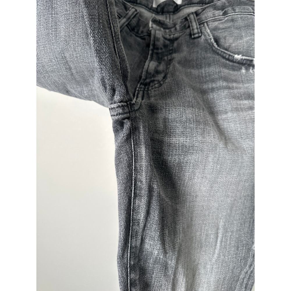 Moussy Vintage Jeans Howa Womens 27 Skinny Light Black Distressed Raw Hem - Picture 4 of 10